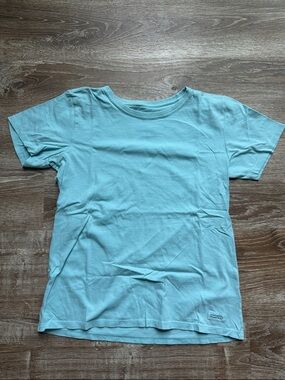Life Is Good Women's Light Blue Short Sleeve Crew Tee